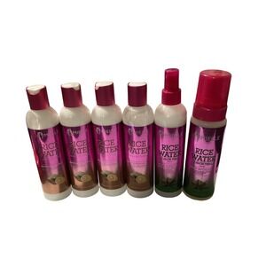 Mielle Rice Water Collection Hair Care Set Moisturizing Milk Braid Scalp Foam6pc